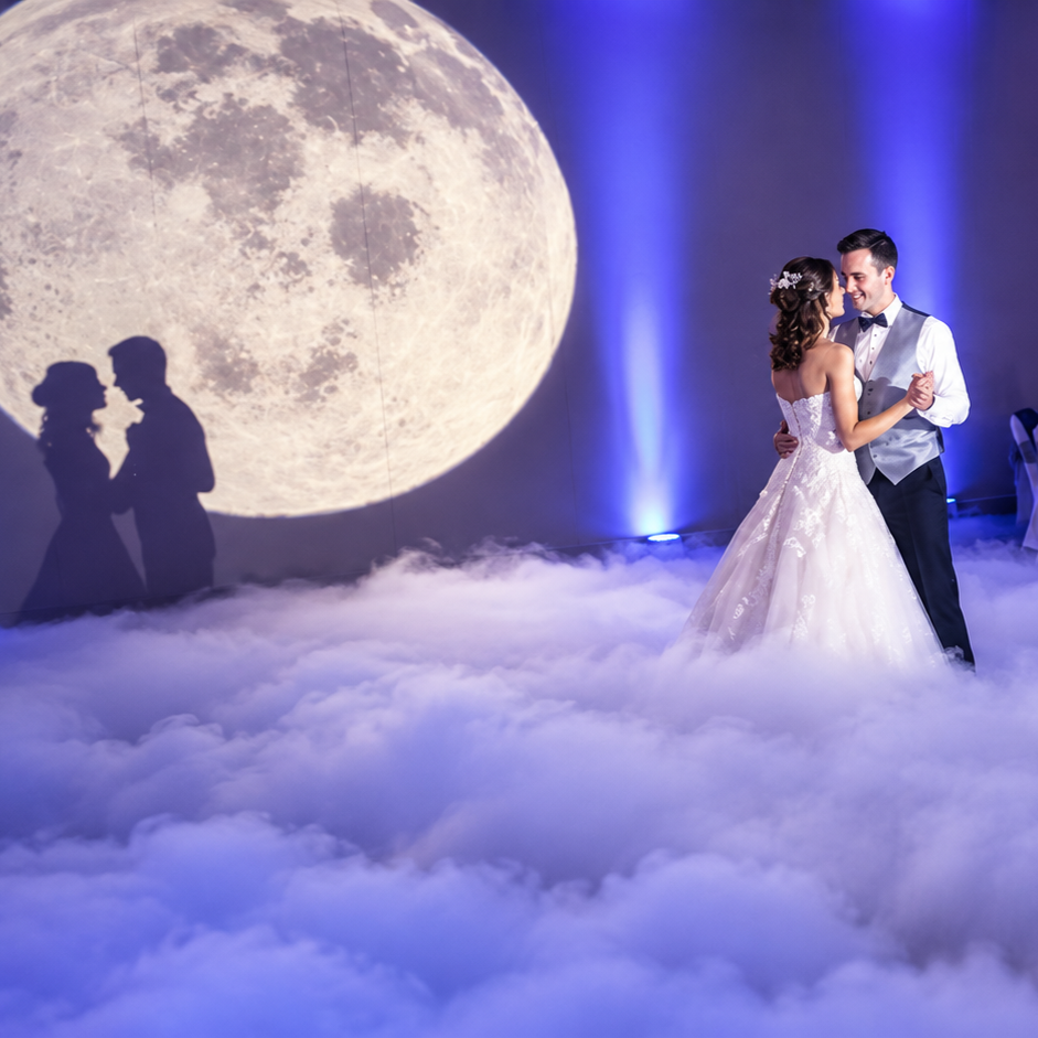 Projection, Cloud Dance and Up-Lighting