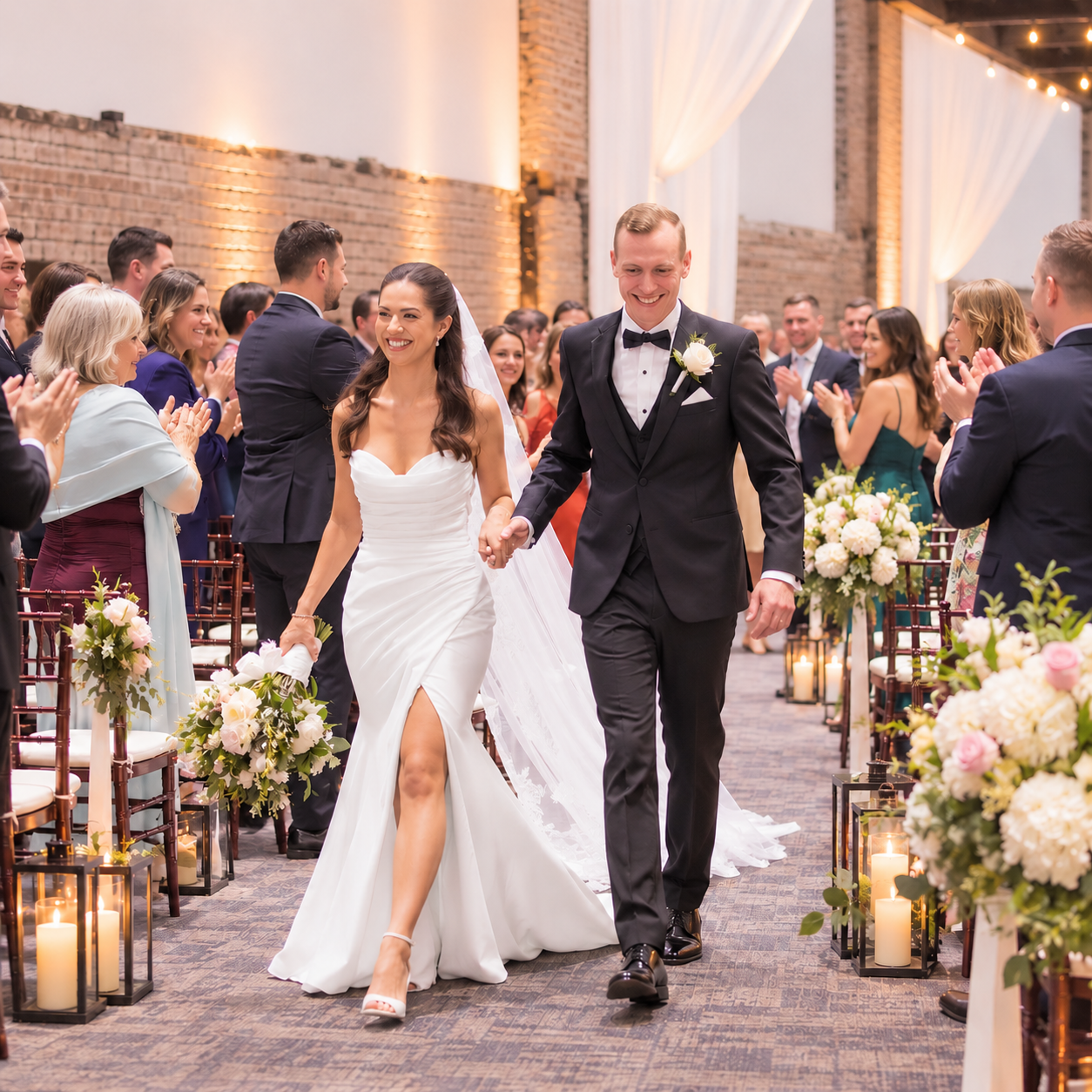 Joyful Wedding Aisle Celebration.png