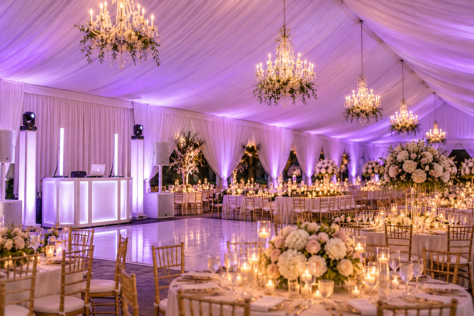 Tent Wash Lighting & Up-Lighting