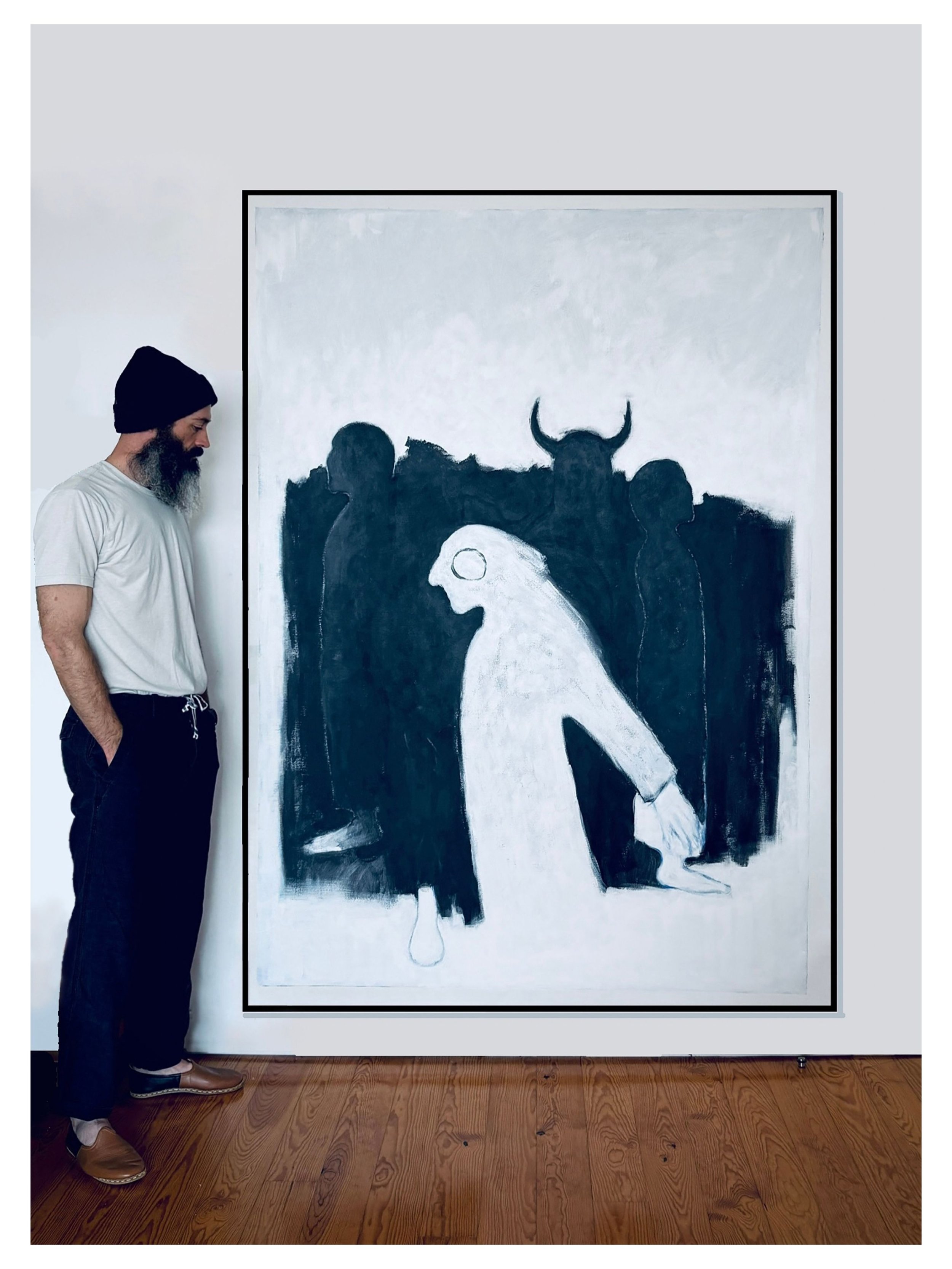 Council, Acrylic on Canvas 82x59in