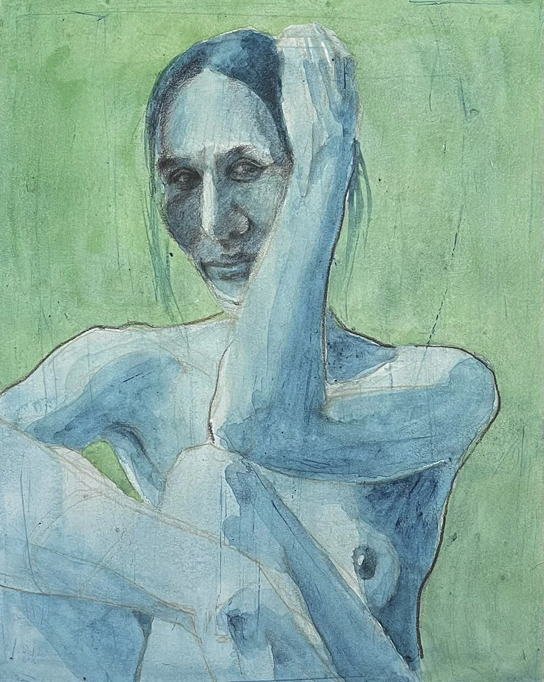 Anna, Mixed Media 8x12in