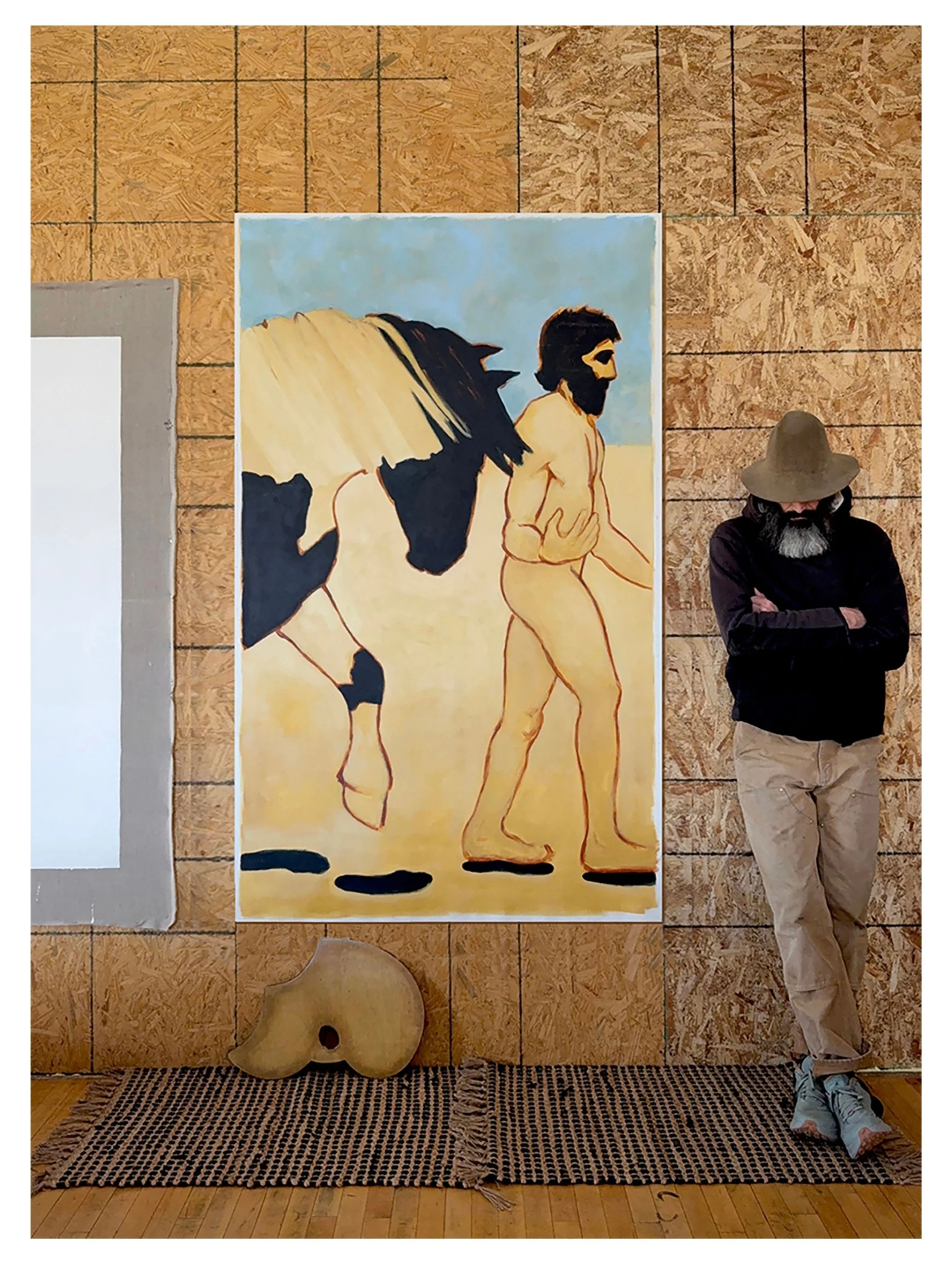 Conversations, Acrylic on Canvas 48x80in