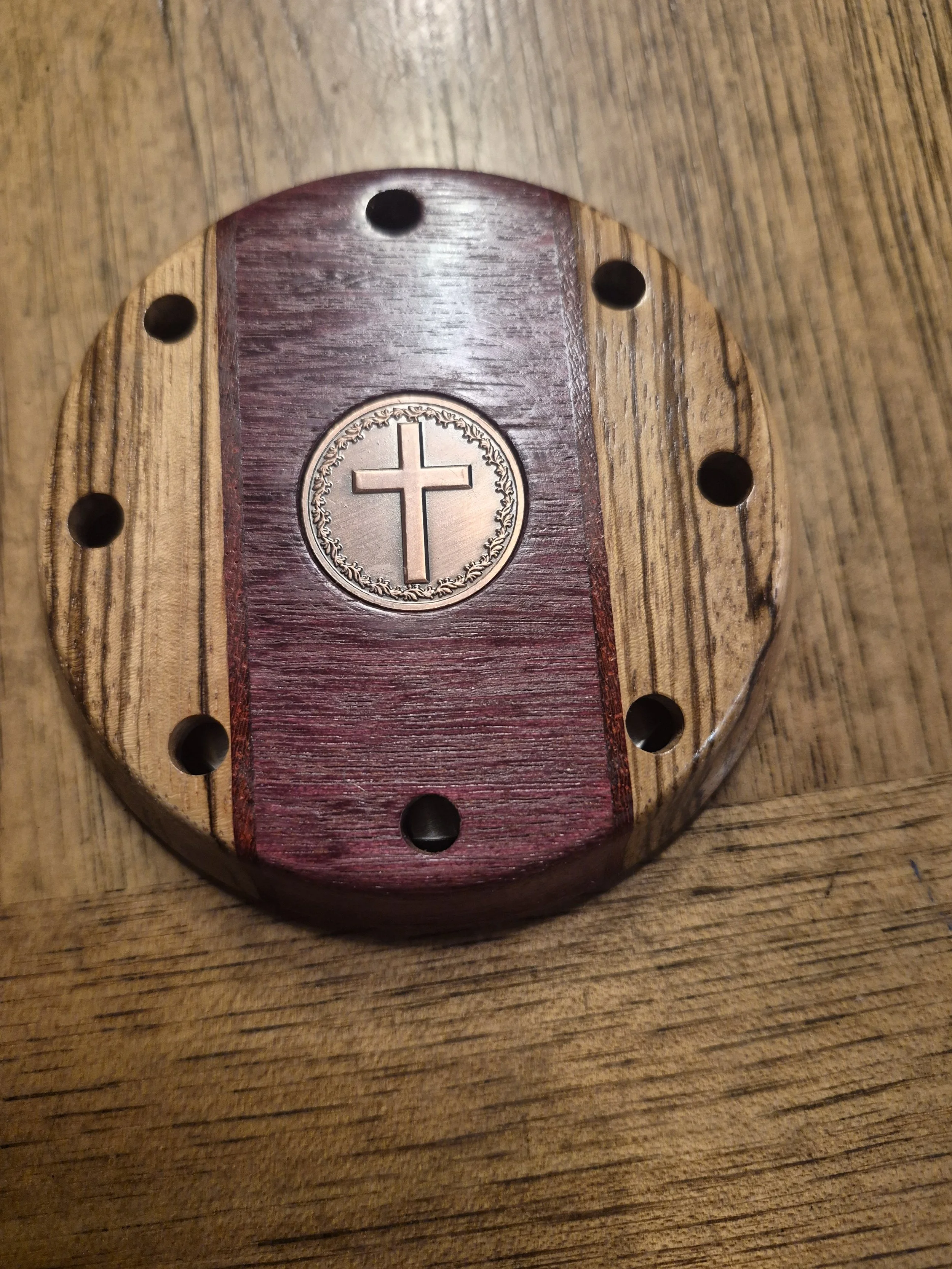 SAFARI SERIES- ZEBRA WOOD AFRICAN PADUK AND PURPLE HEART -SLATE