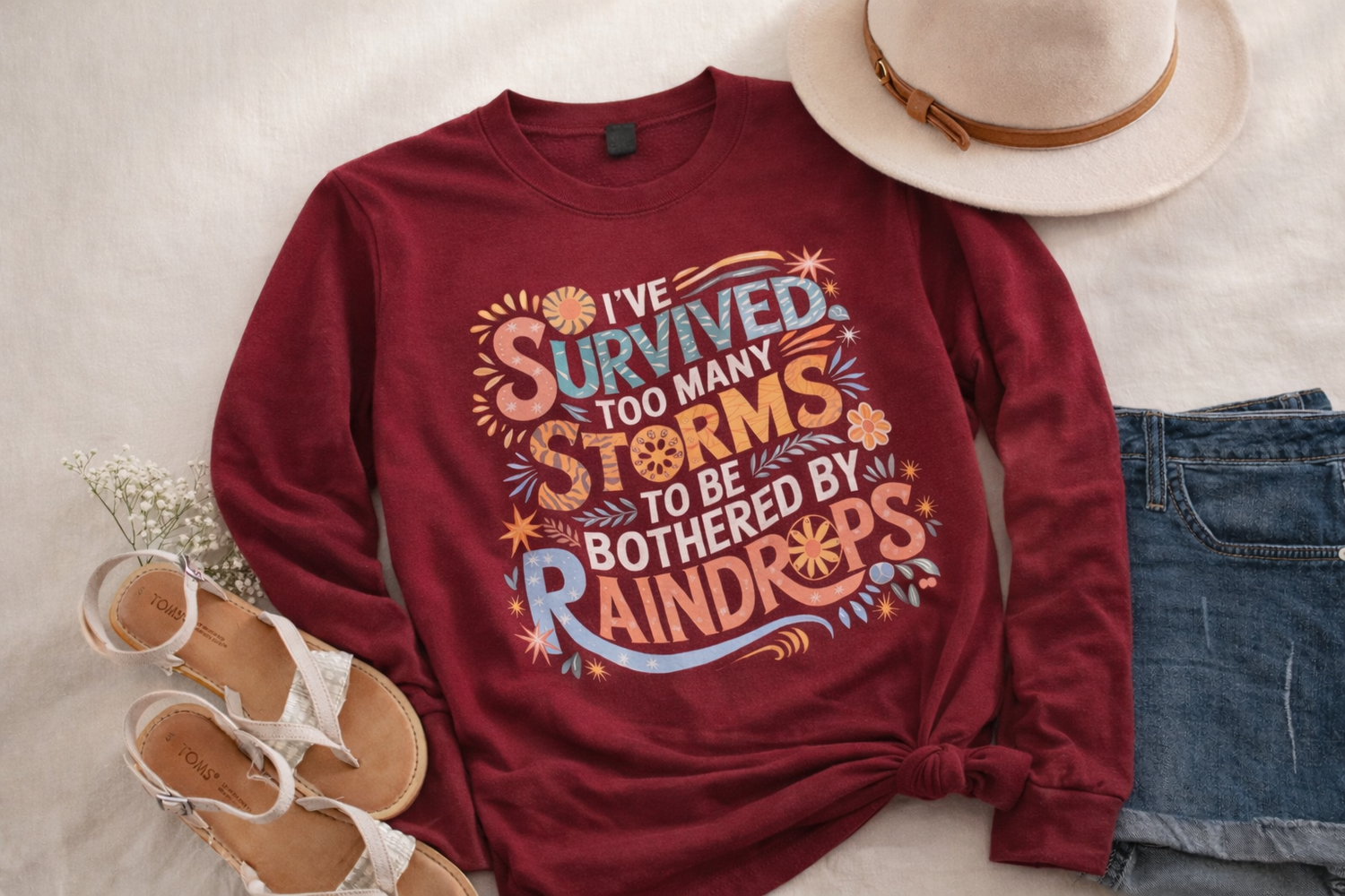 "Survived the Storms" Graphic Sweatshirt