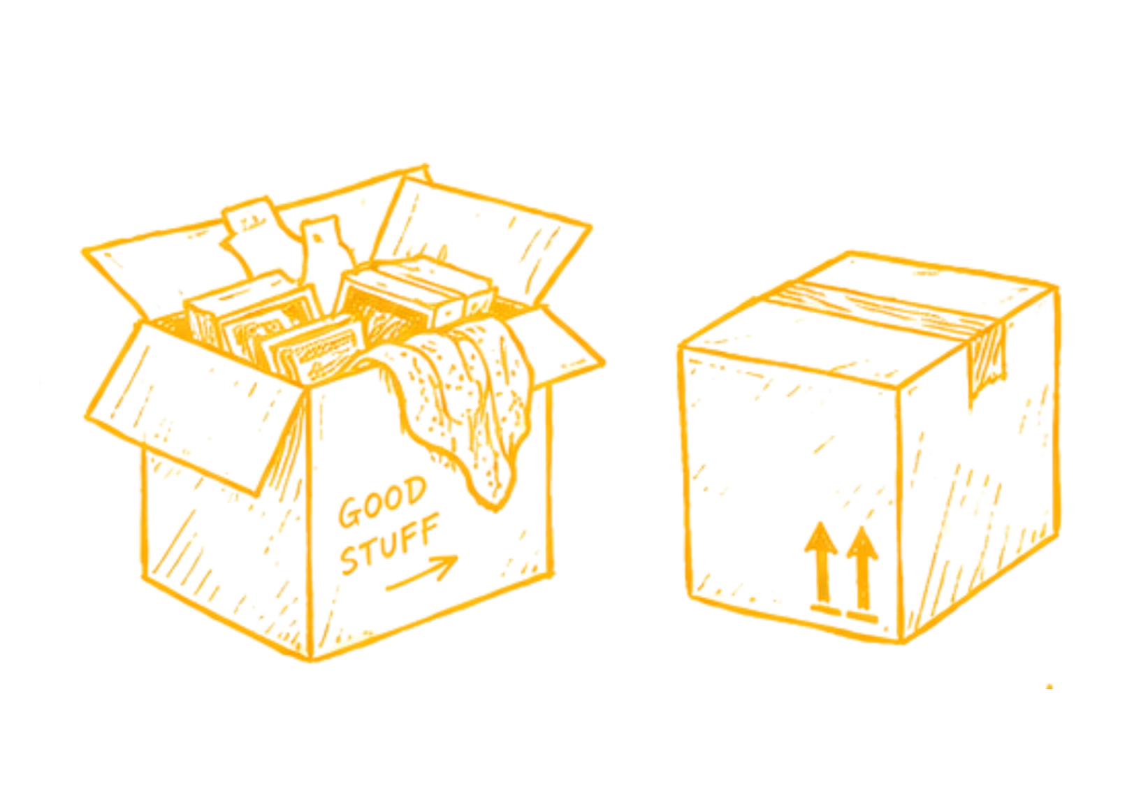 Two boxes found in an Attic
