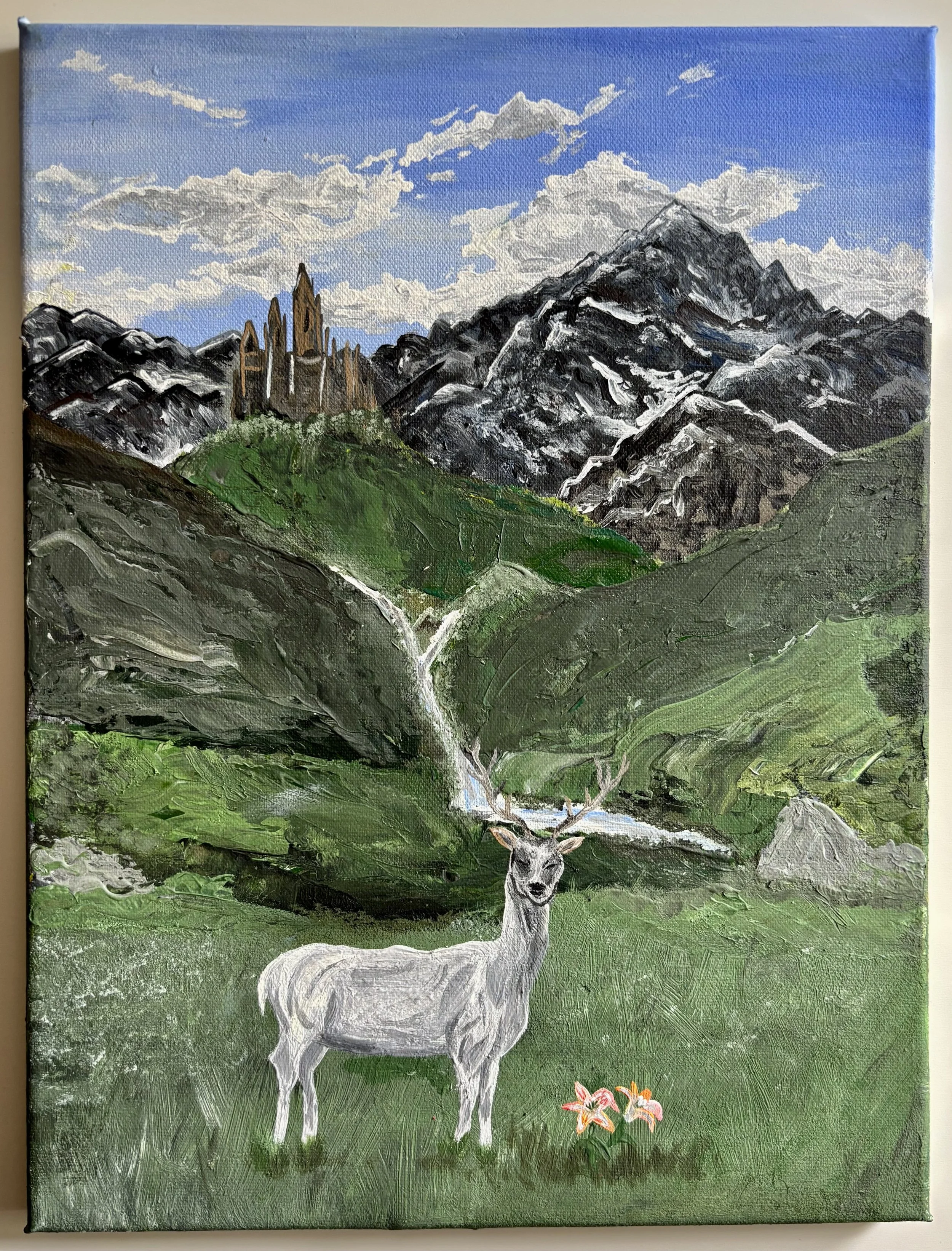 Evergreen - Acrylgemälde auf Leinwand