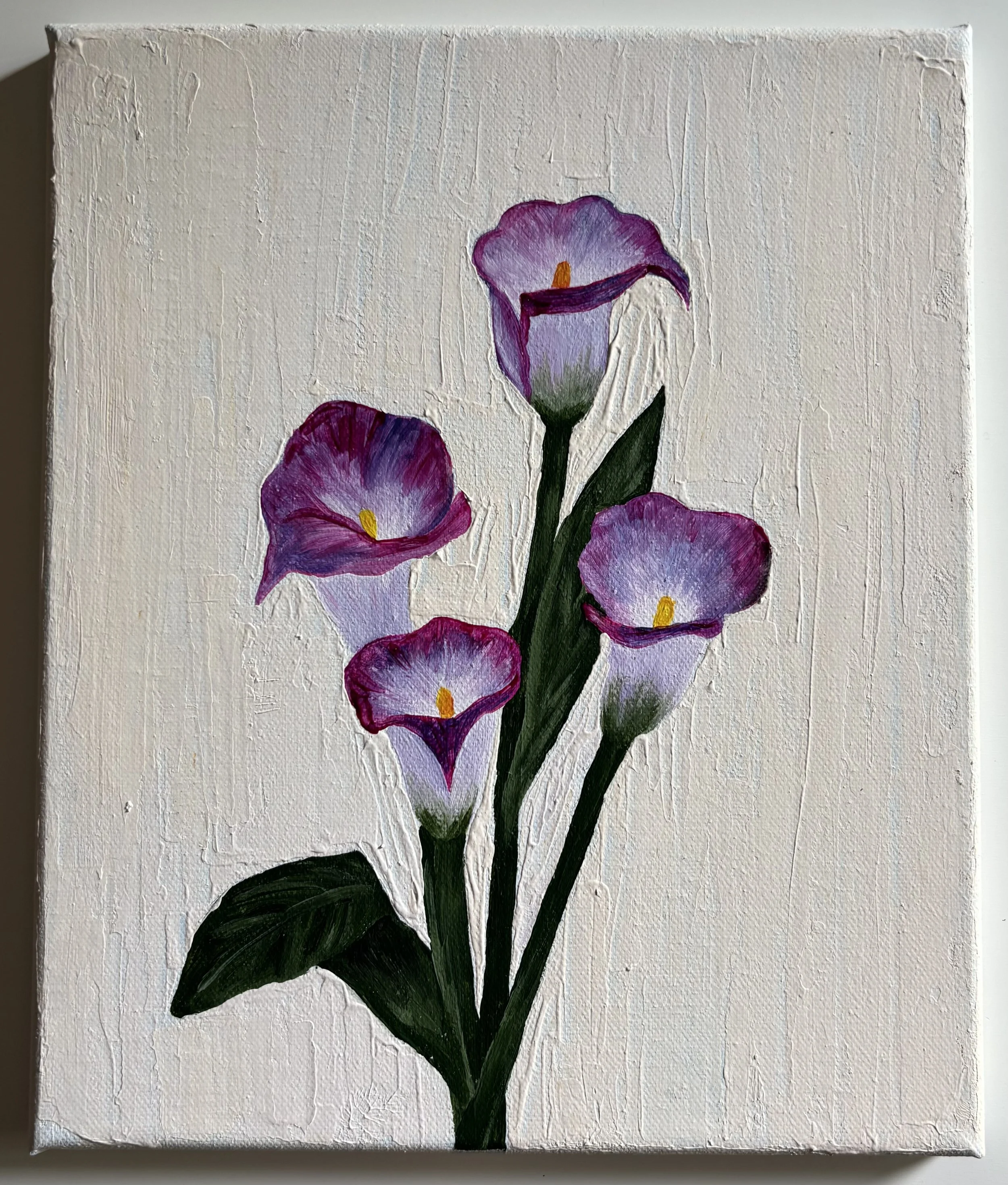 Lila Callas - Acrylgemälde auf Leinwand