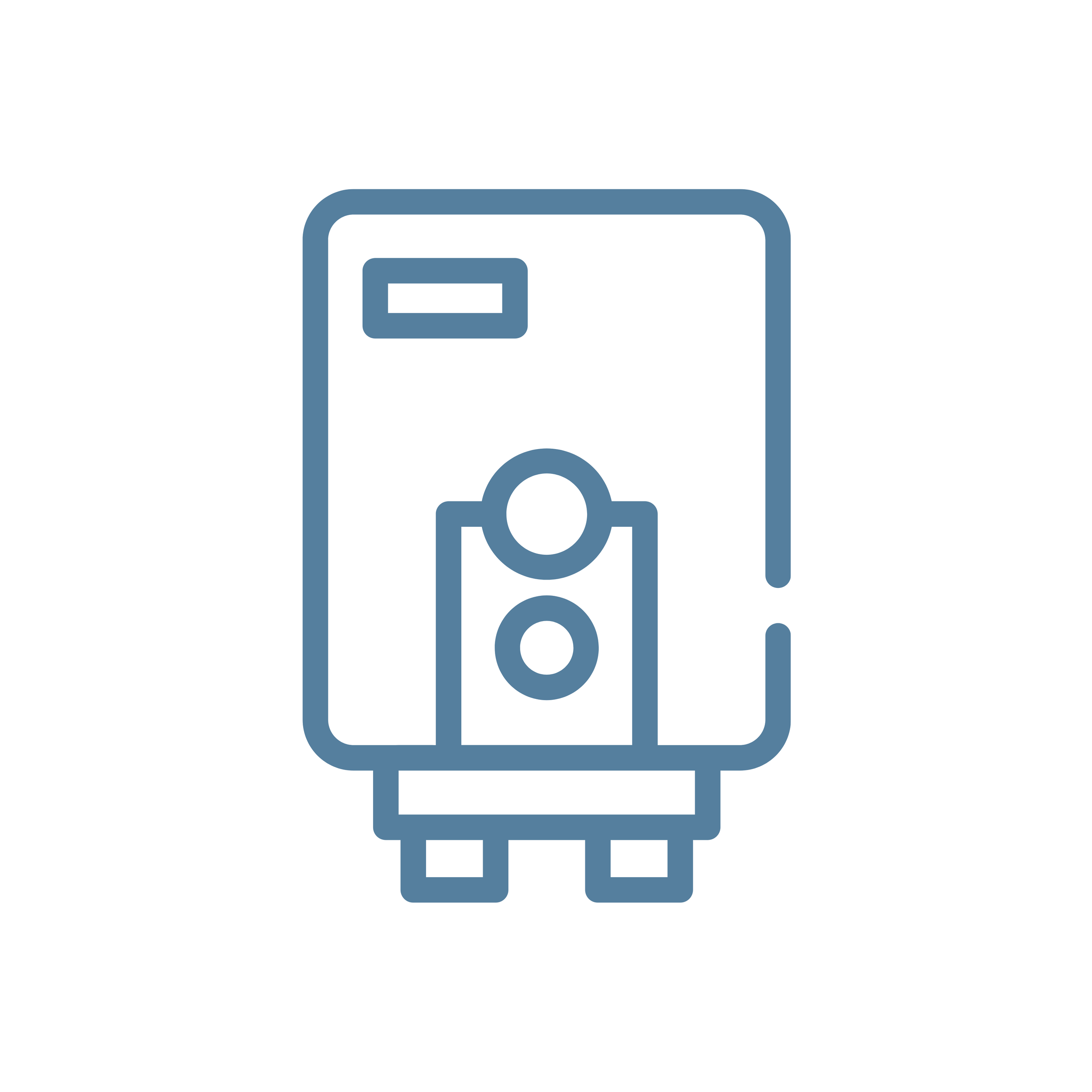 Line art drawing of a smartphone with a camera icon on the screen and check marks below.