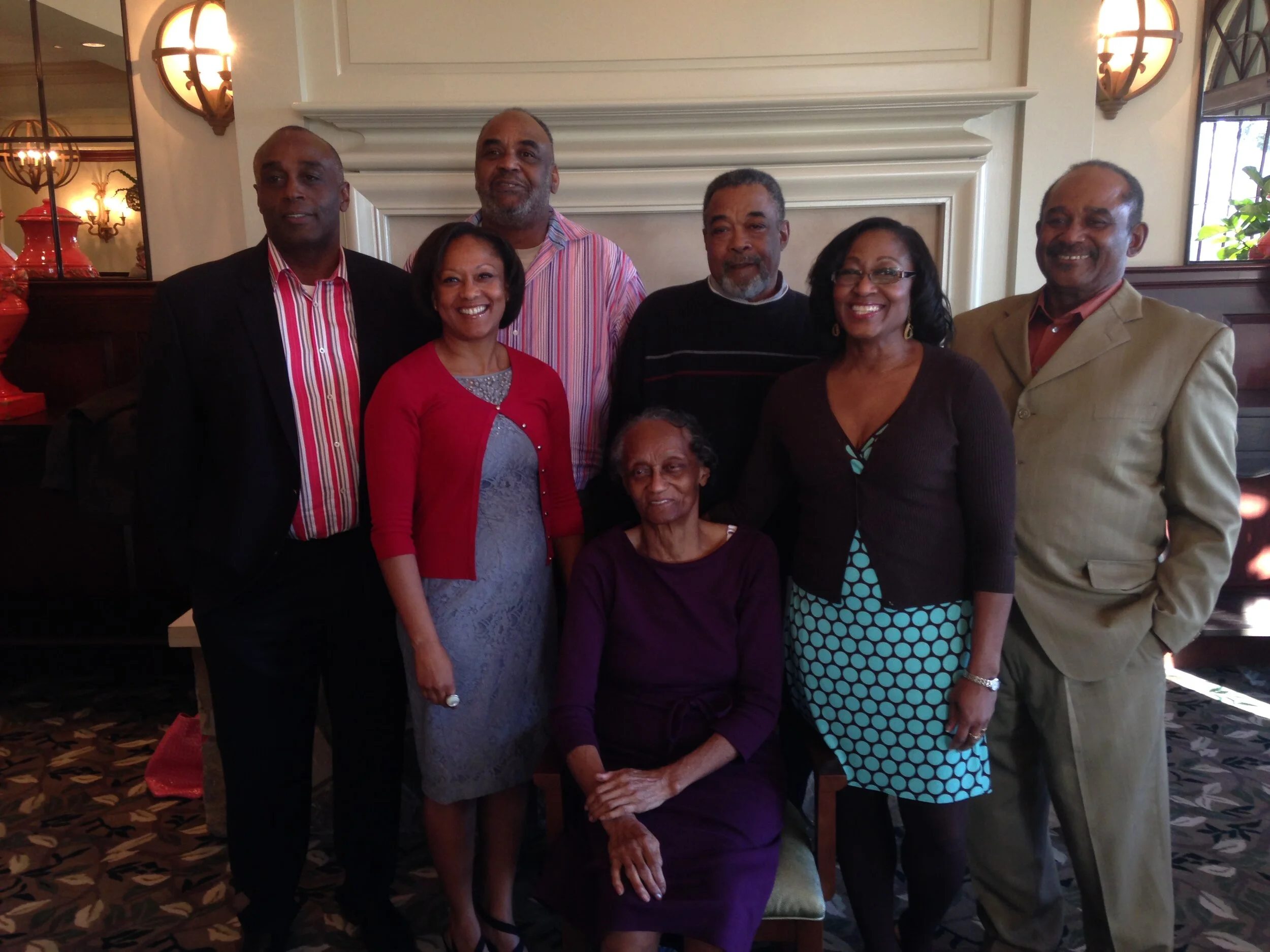 Ruff family Thanksgiving celebration 2013 - Mom, my siblings and me - Bermuda Run Country Club