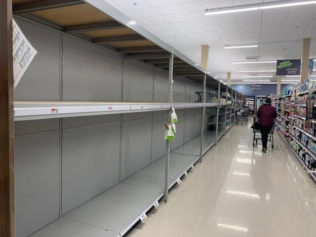 Credit Image: Jarvis Consultants, LLC - local grocery store - No Toliet Paper!