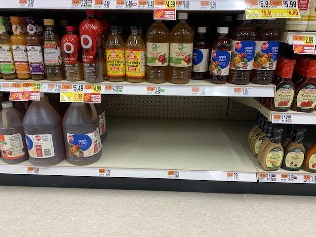 Credit Image: Jarvis Consultants, LLC - local grocery store - No White Vinegar!