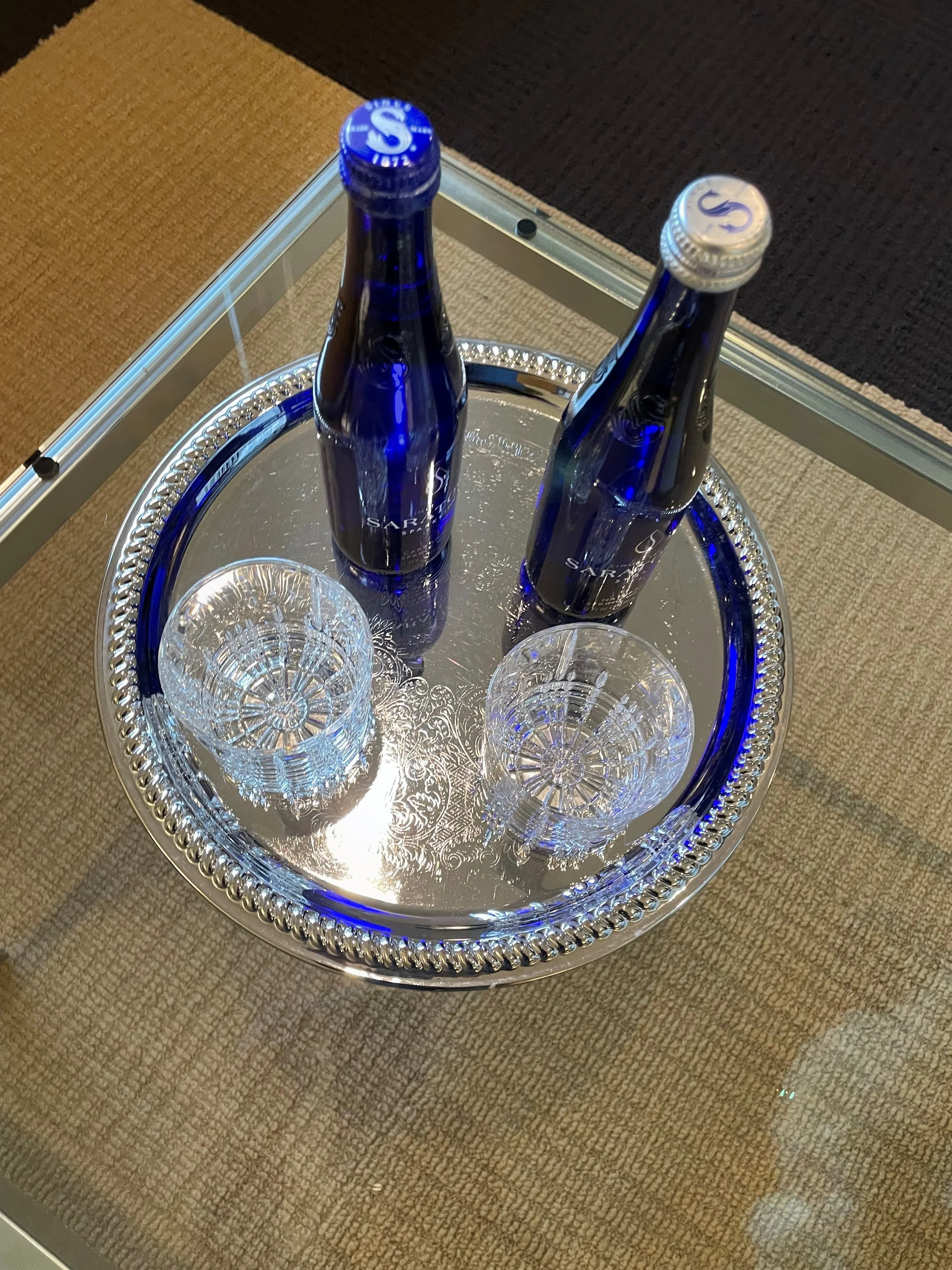 sparking water vanderbilt hotel.jpg