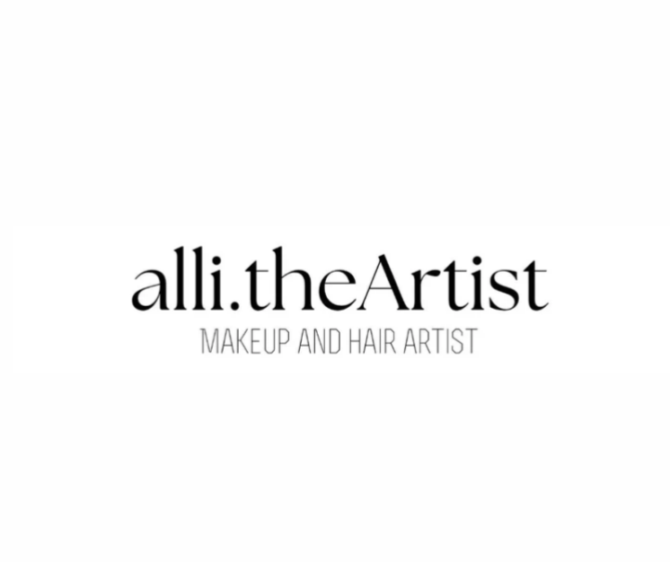 Logo for alli.theArtist, a makeup and hair artist.