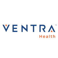 Ventra Health logo with the company name in blue and orange text.
