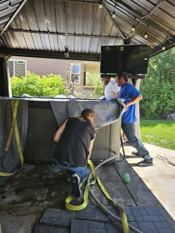 Loading Hot Tub