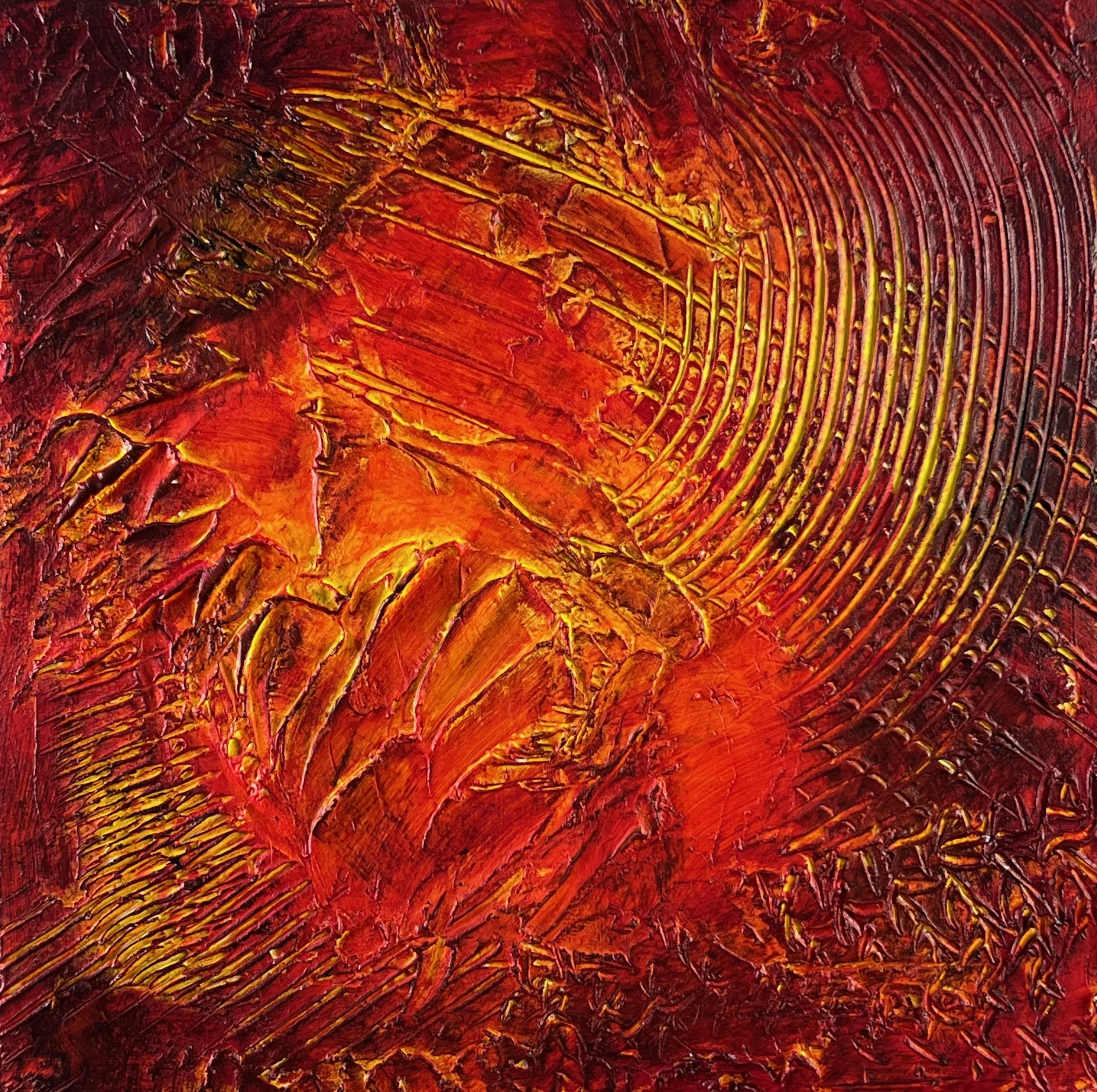 Lava No. 2 - Acrylic on wood
