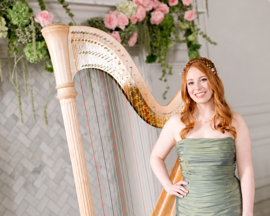 Harpist Lauren McCombe