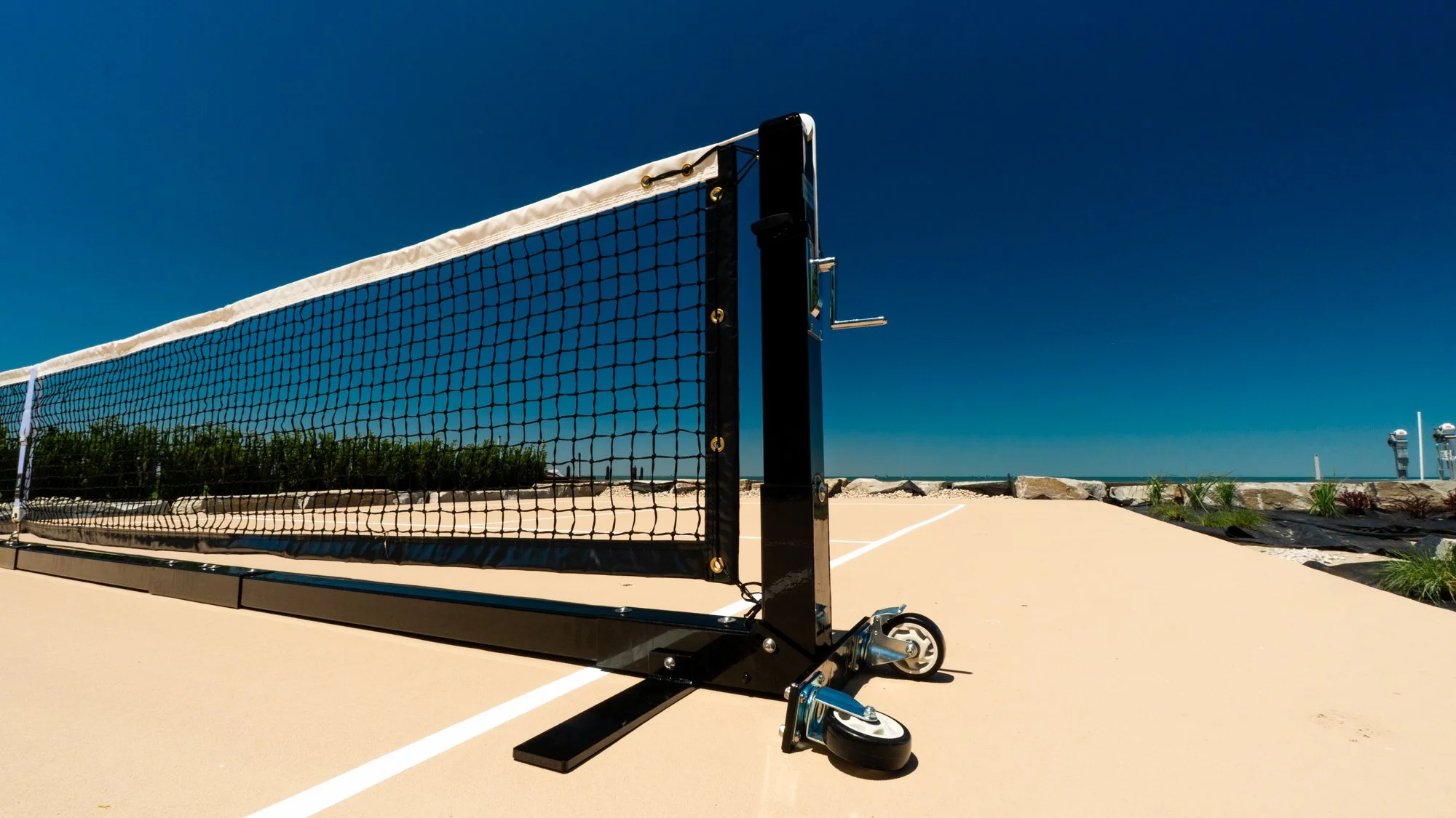 portable professional pickleball net system