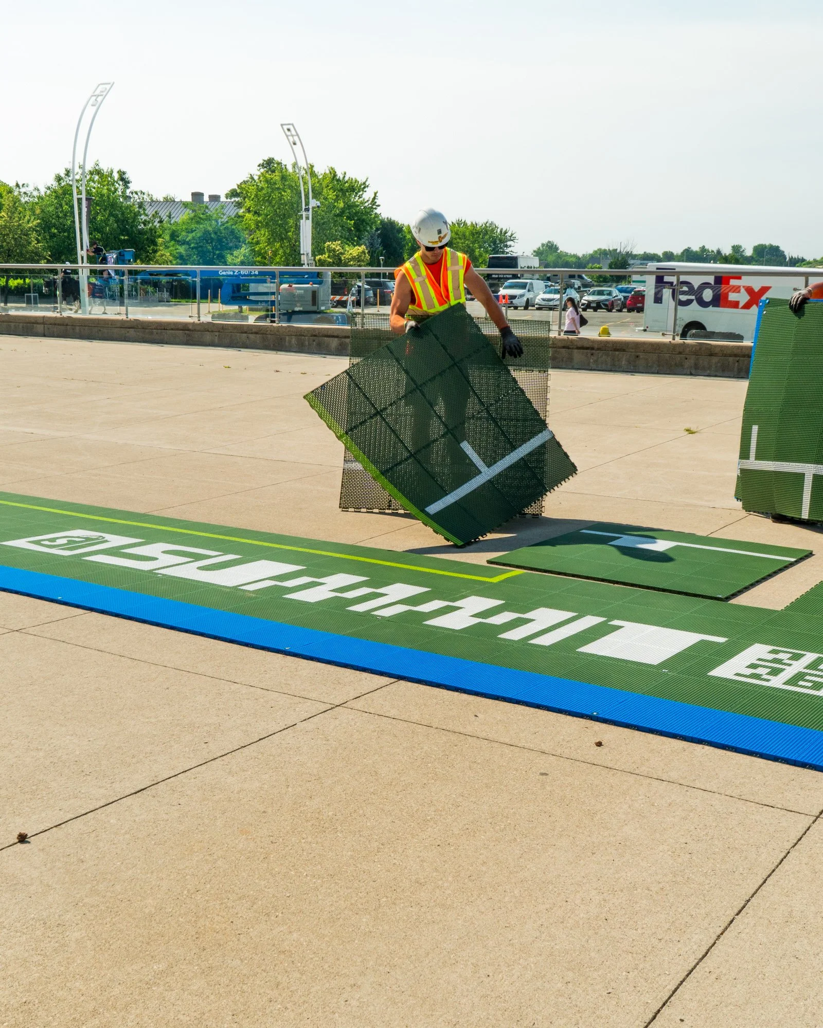 shopify hexpro pickleball court modular tile event