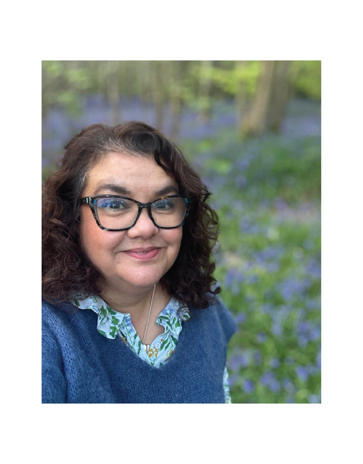 About Charlotte the Celebrant in bluebell woods in East Sussex
