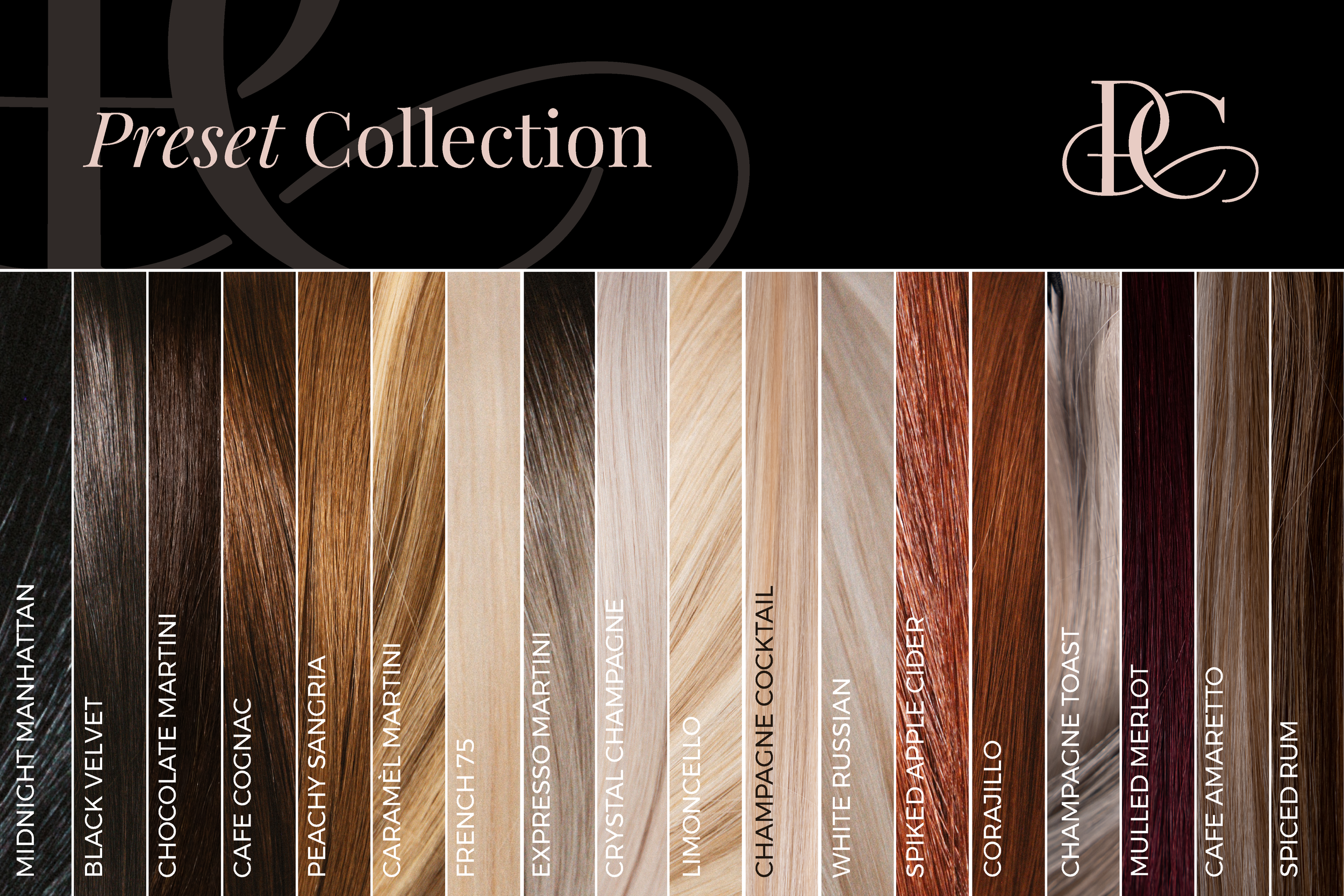 18-color luxury extension set by Platinum Collective