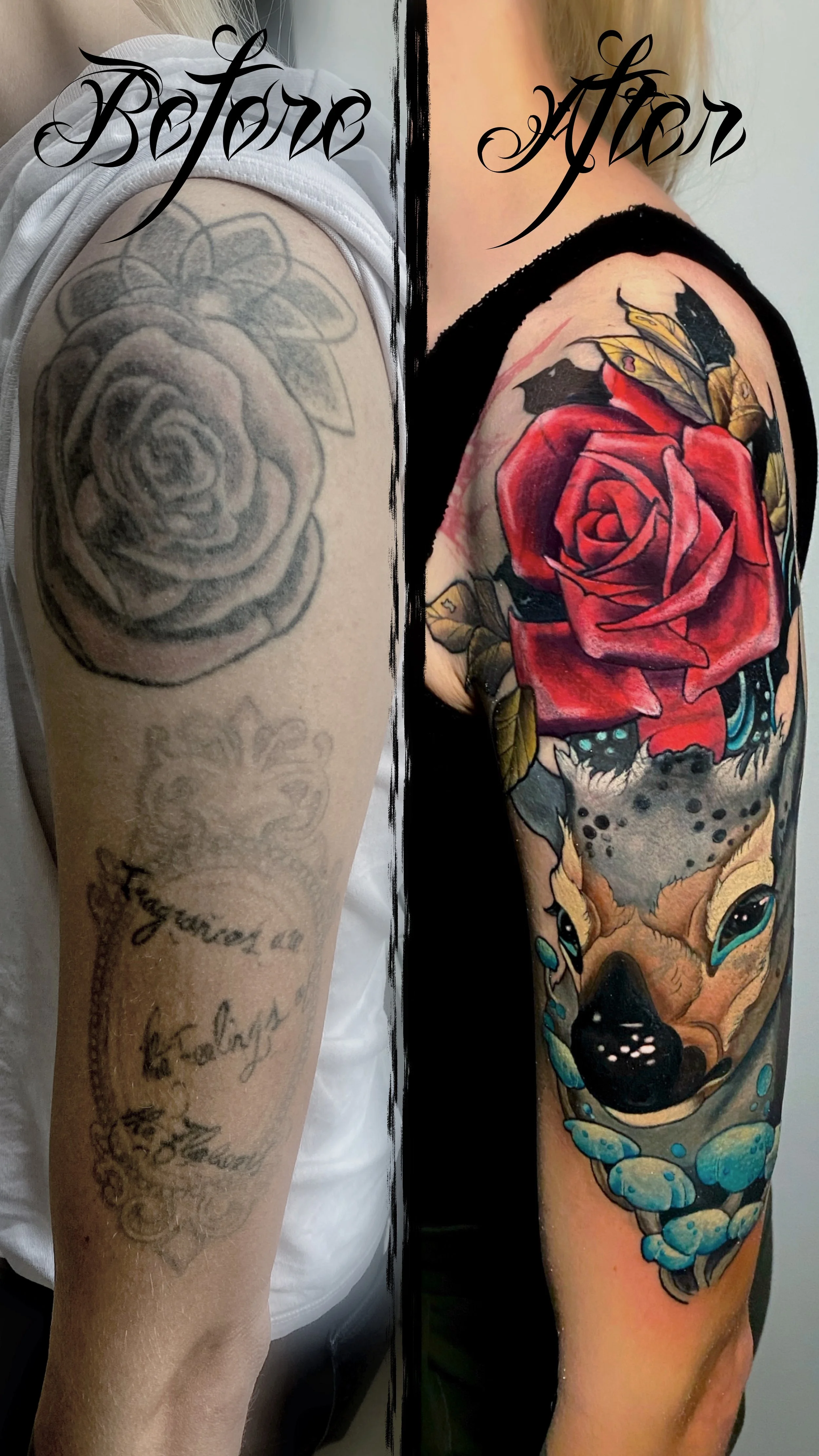 Discover cover-up tattoos at NEXT in Paris. Explore creative ways to rework an existing tattoo and discuss your project with an artist.