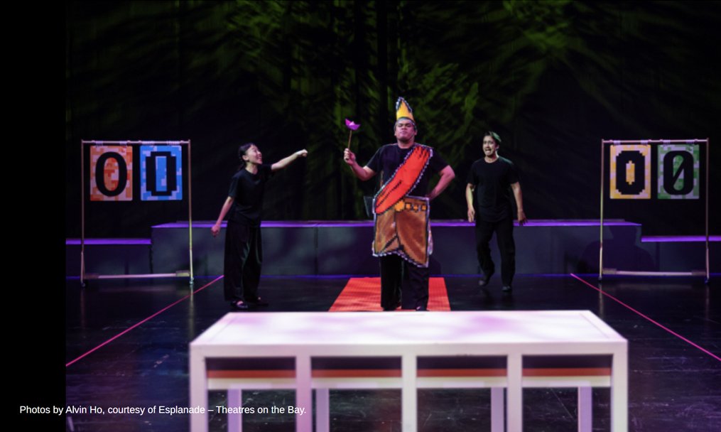 HISTORY, WHOSE STORY   |   The Necessary Stage   |   Costume Design   |   2025   |   photos by Alvin Ho, courtesy of Esplanade – Theatres on the Bay