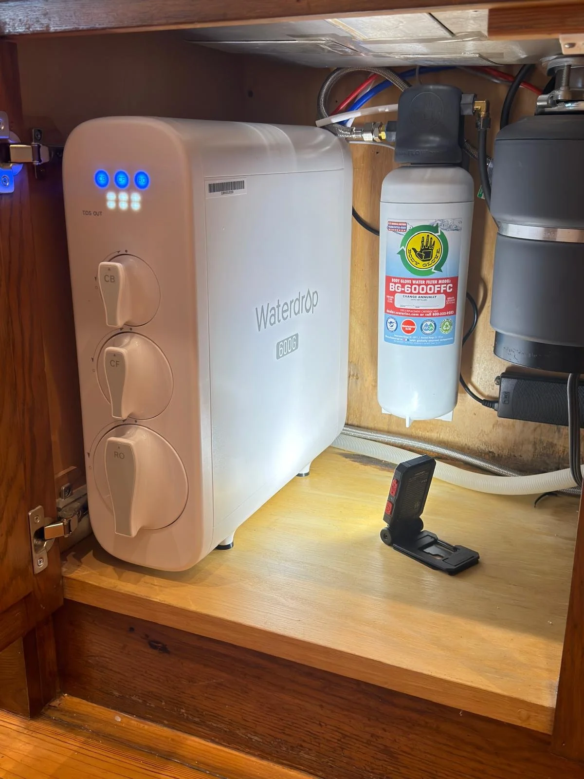Under sink water filtration system installation-Labor starting at 200$. Materials not included.