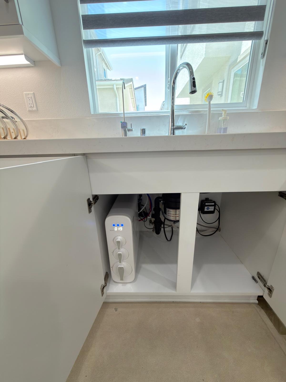 Under sink water filtration system installation-Labor starting at 200$. Materials not included.
