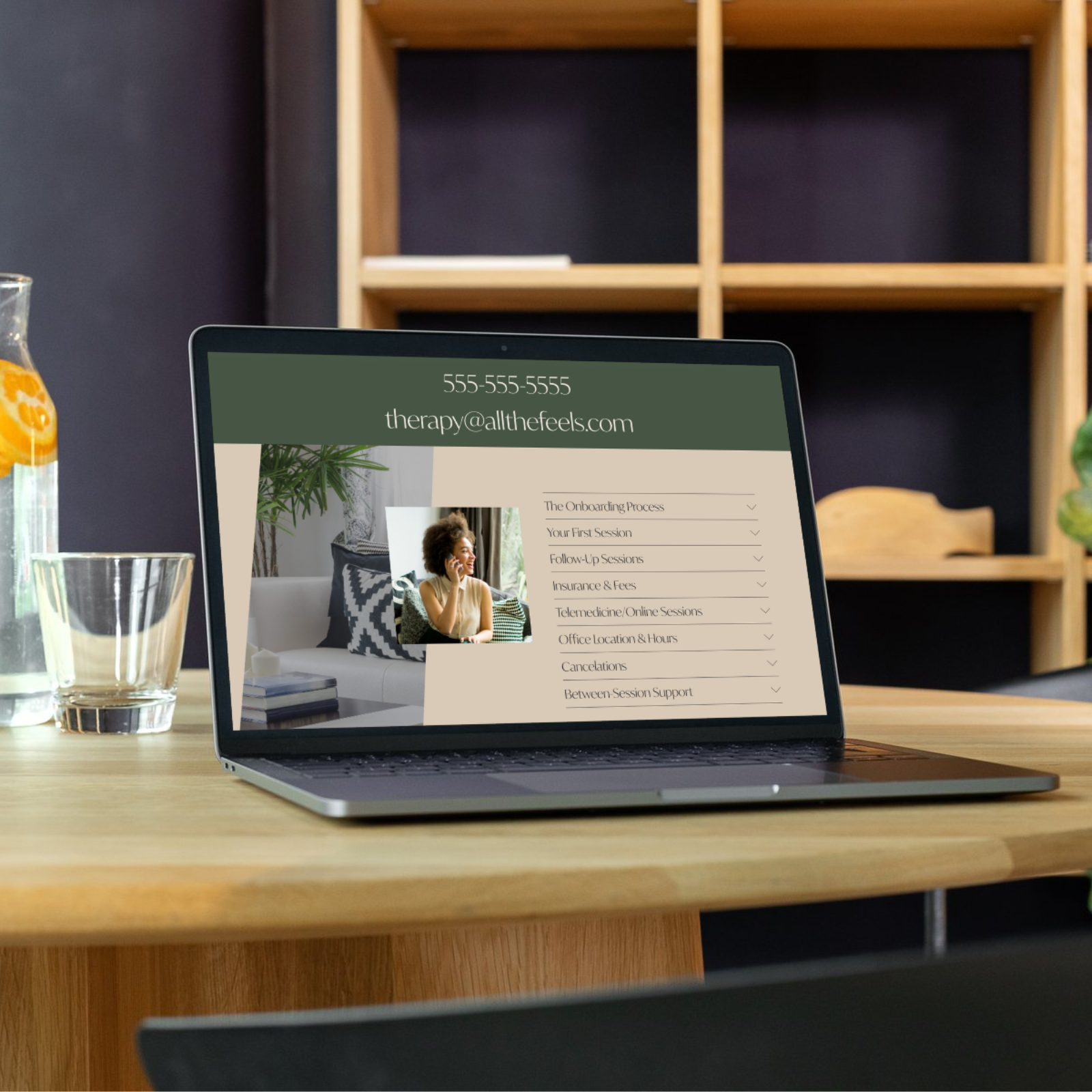All the Feels Website Template for Therapists and Coaches