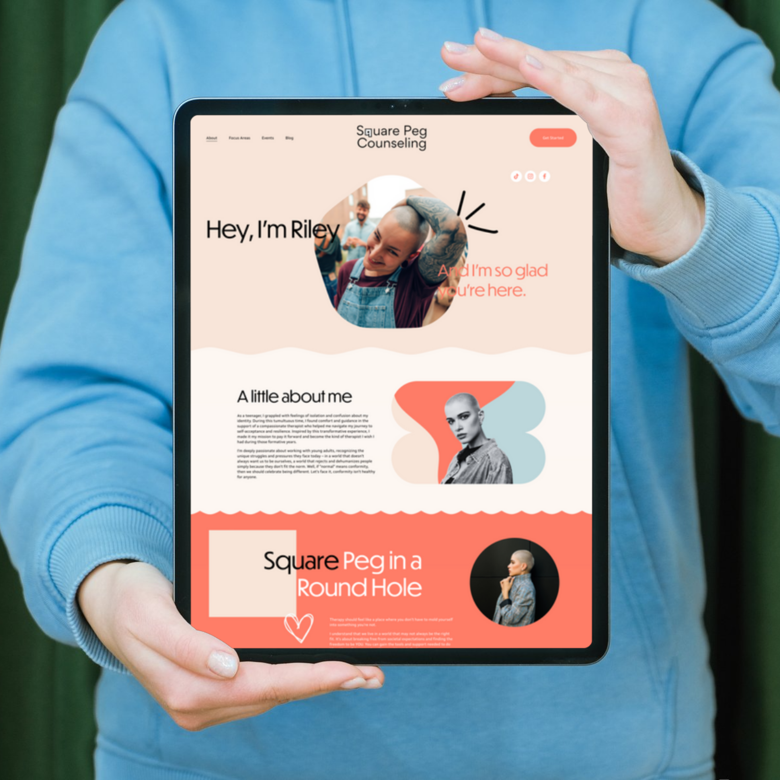 Square Peg Website Template