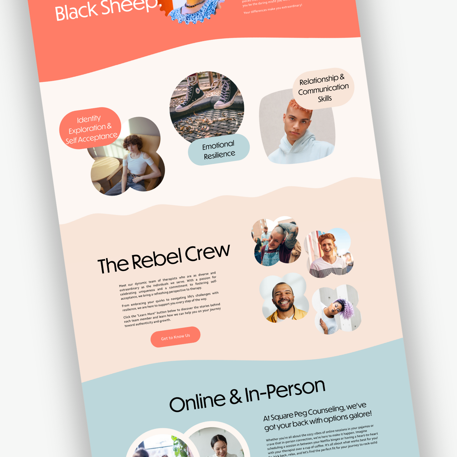 Square Peg Website Template
