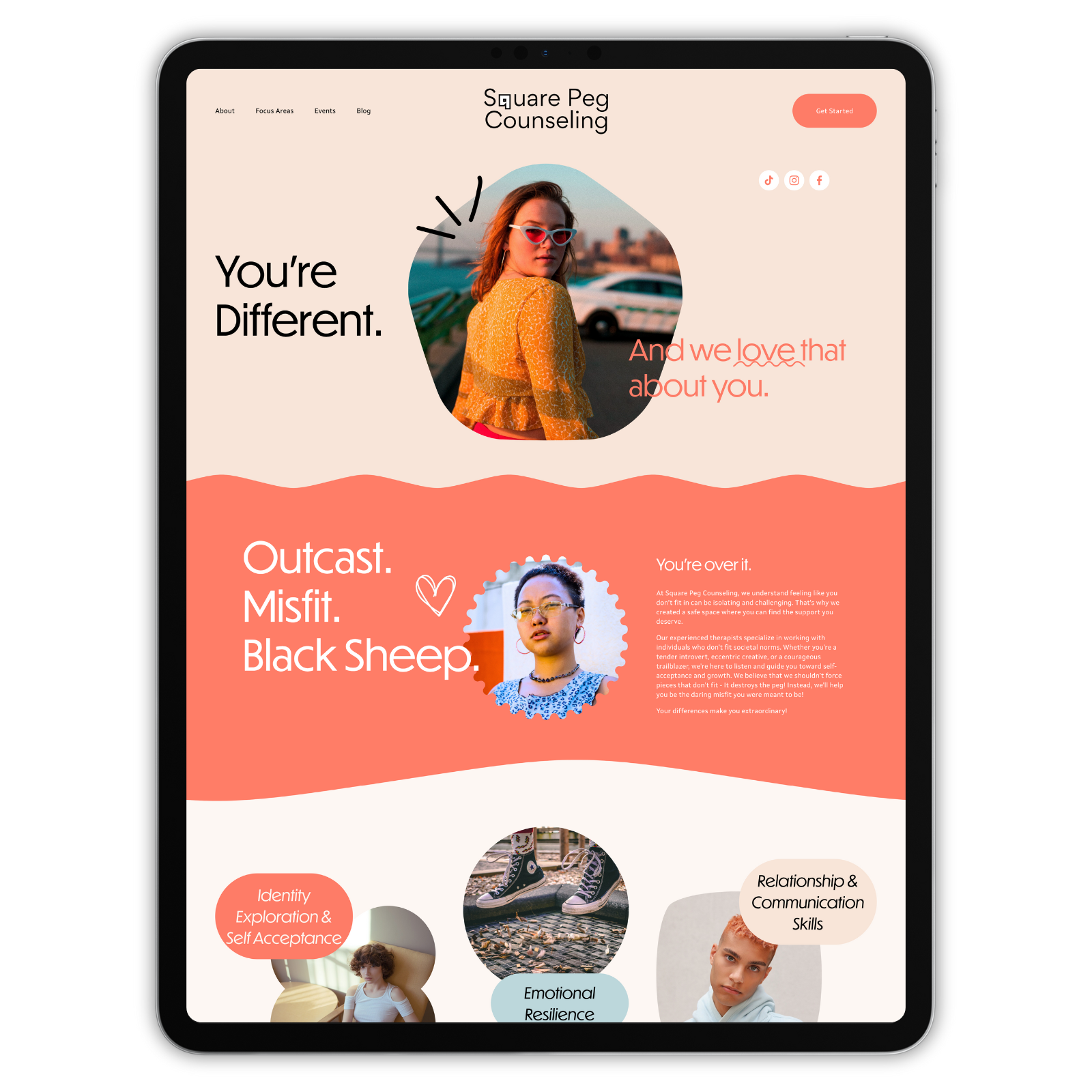 Synergy Website Template for Therapists and Coaches
