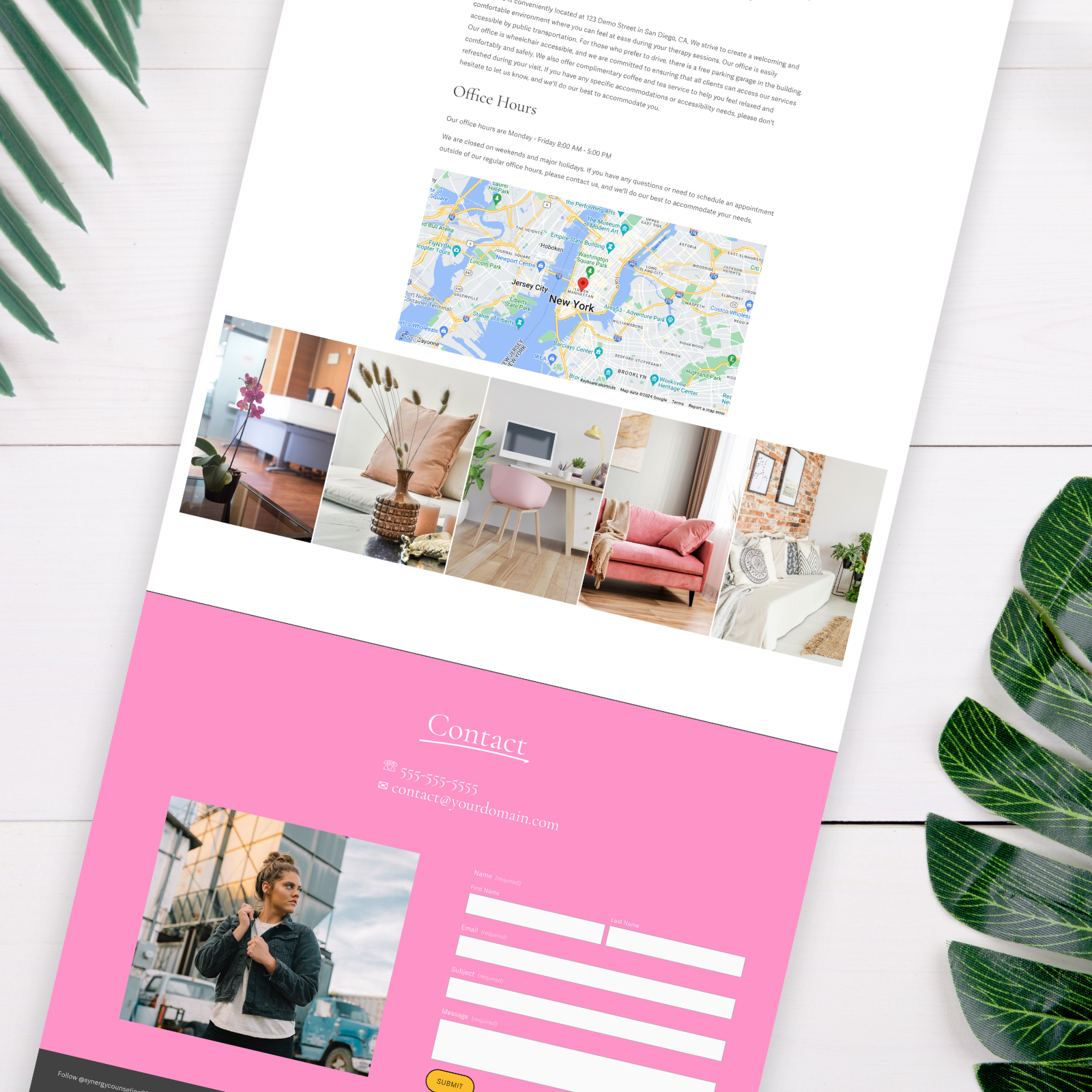 Synergy Website Template for Therapists and Coaches