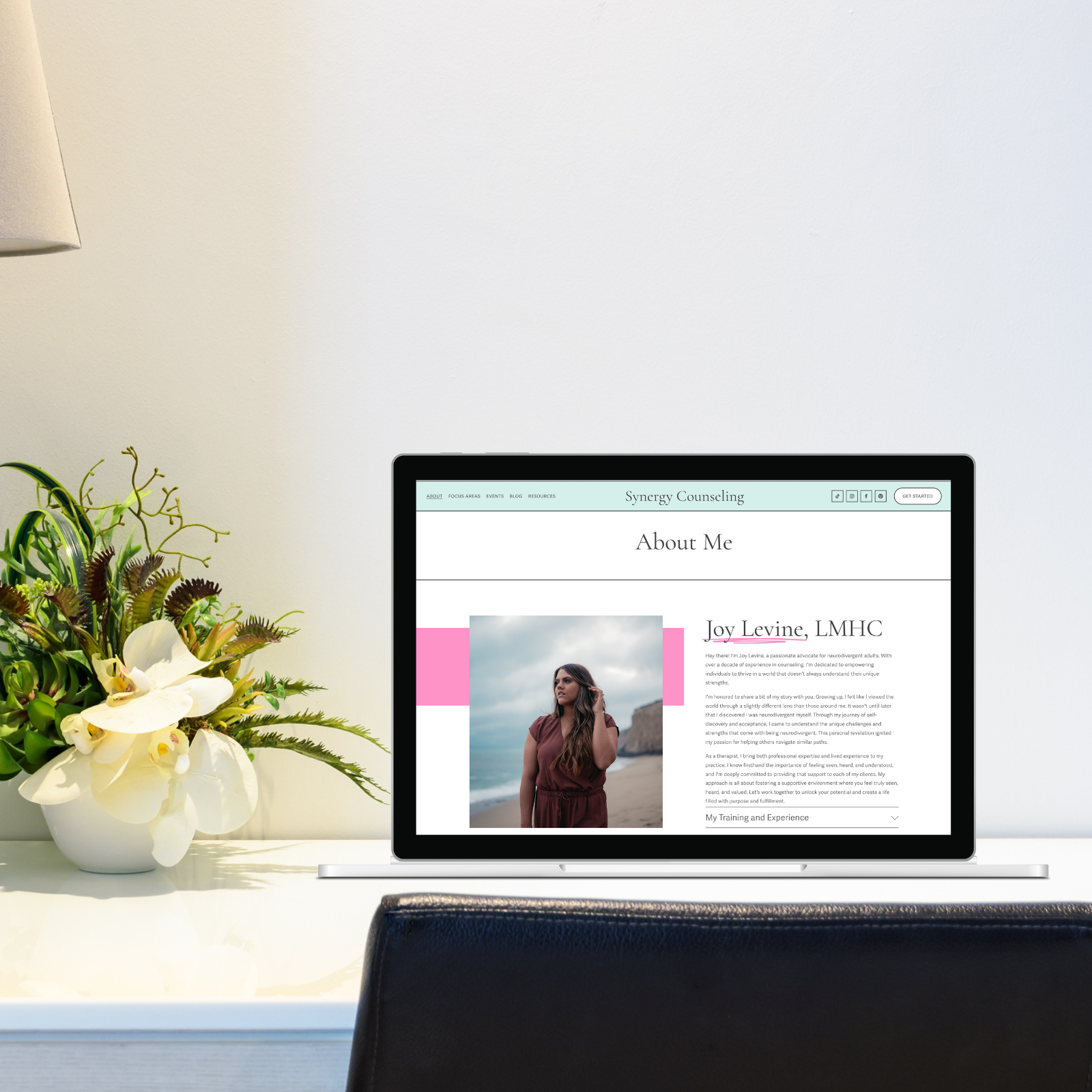 Synergy Website Template for Therapists and Coaches