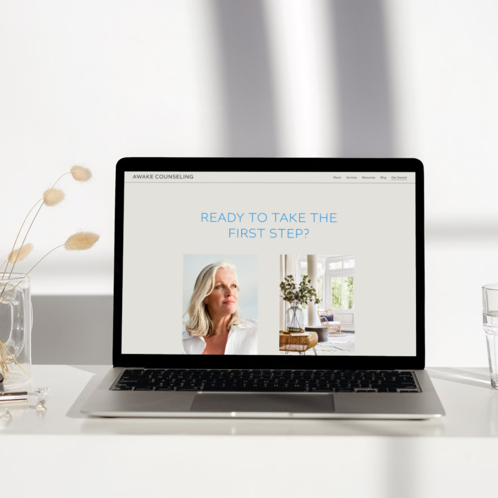 Awake Website Template for Therapists and Coaches