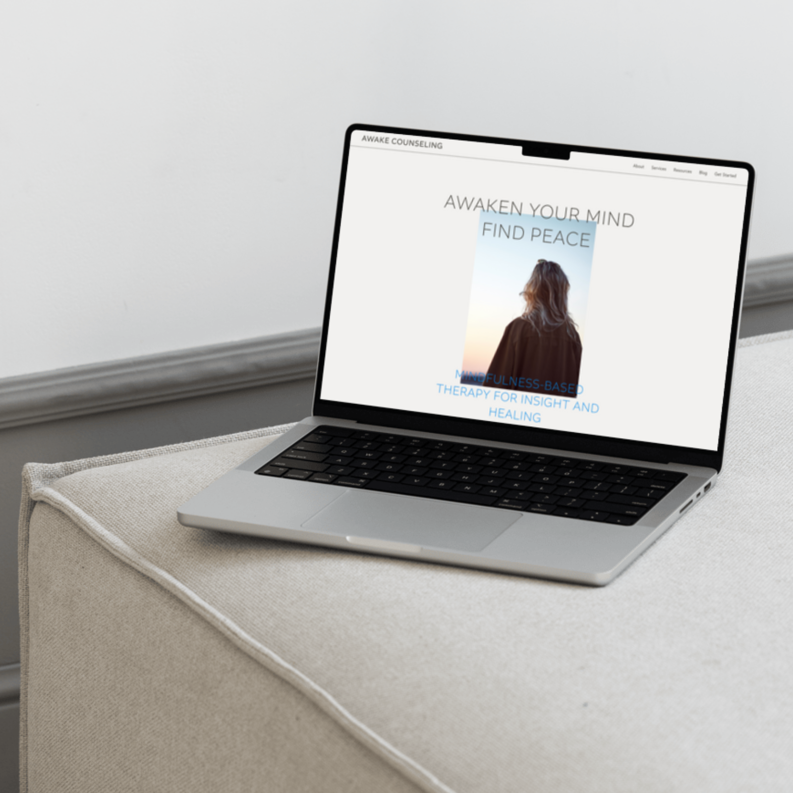 Awake Website Template for Therapists and Coaches