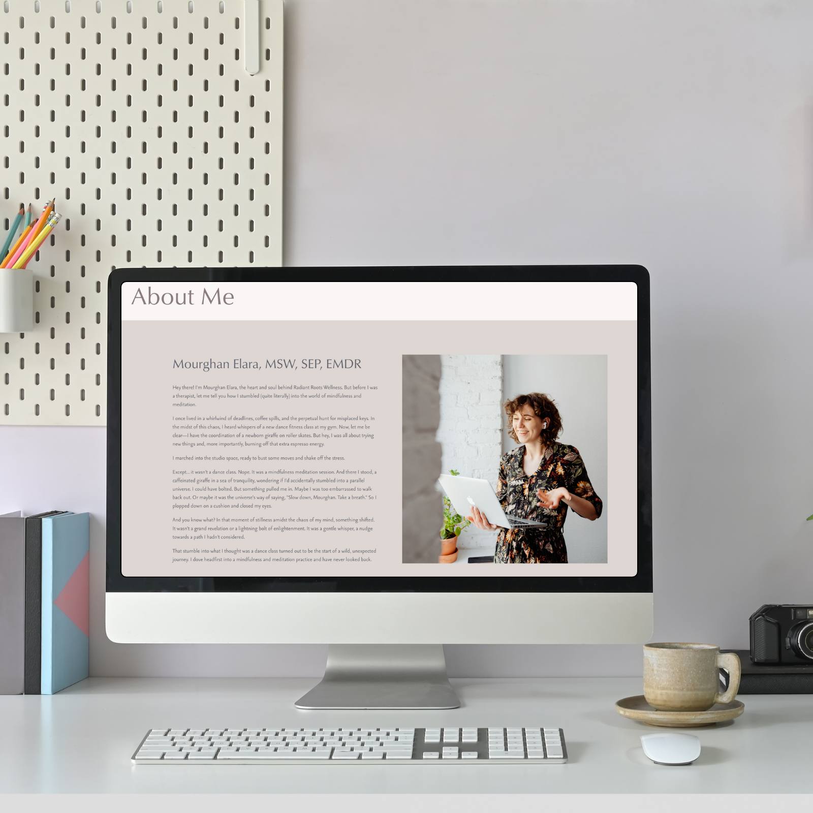 Radiant Roots Website Template for Therapists and Coaches