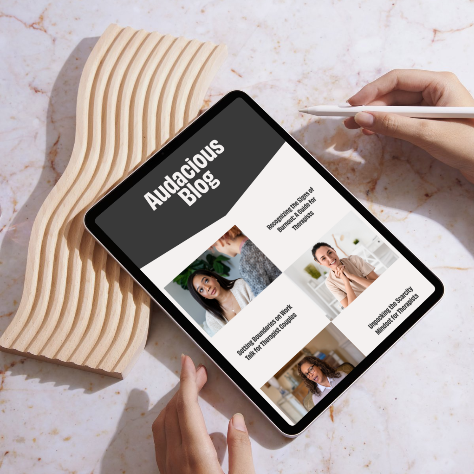 Audacious Website Template for Therapists and Coaches