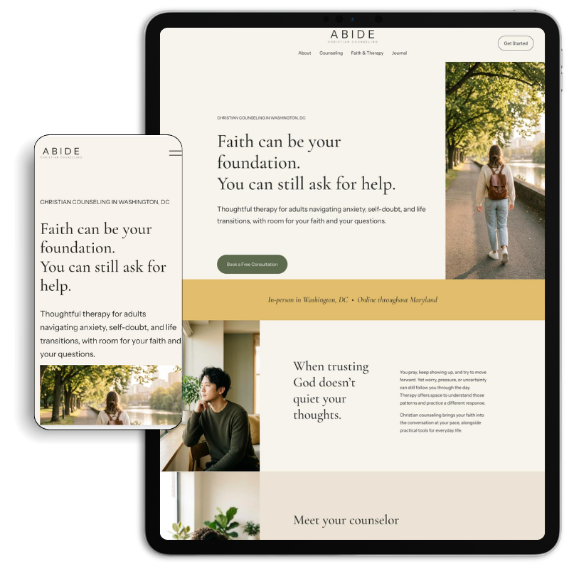 Abide Website Template
