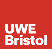 UWE Bristol logo on a red background.