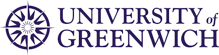 University of Greenwich logo with compass design.