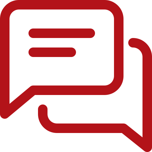 Speech bubble with question mark icon representing frequently asked questions about senior care and in-home care services.