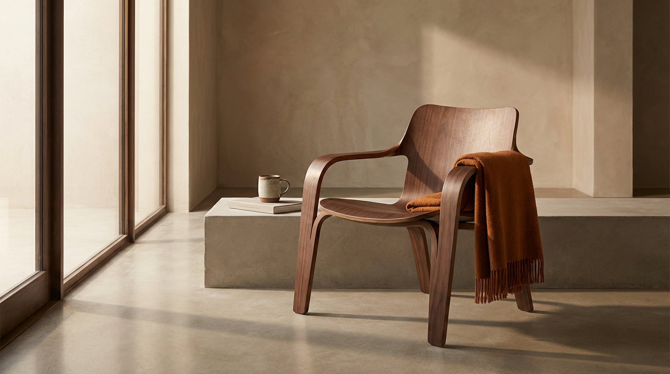 Sculptural Plywood Chair