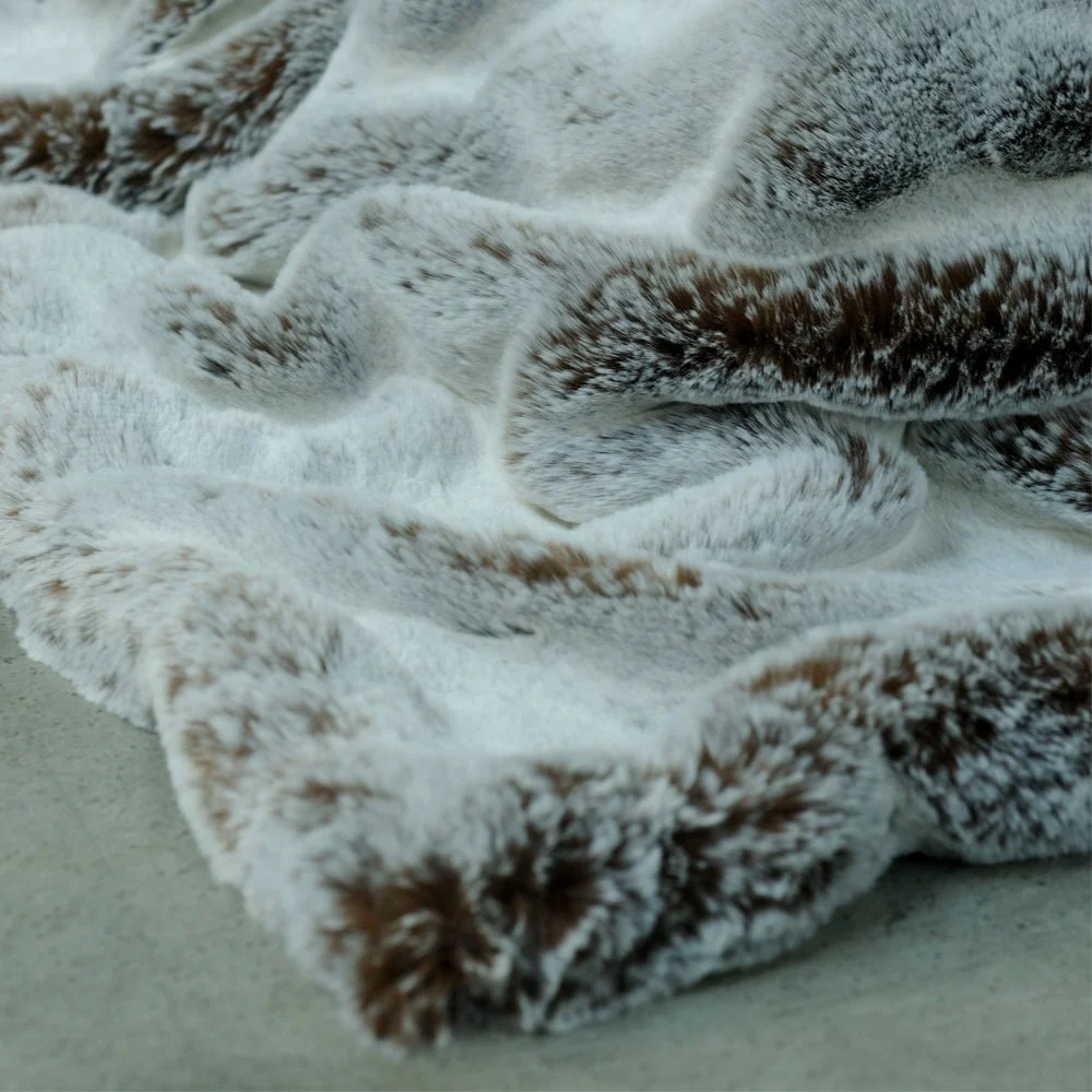 Evelyne Prélonge Faux Fur Throw, Chestnut