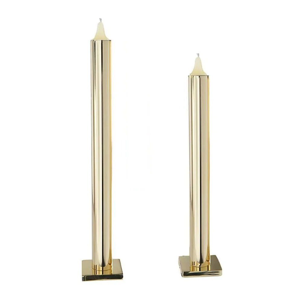 Hypsoé Still Table Candlesticks, Gold