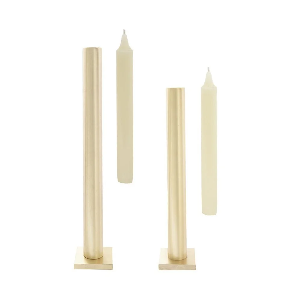 Hypsoé Still Table Candlesticks, Gold