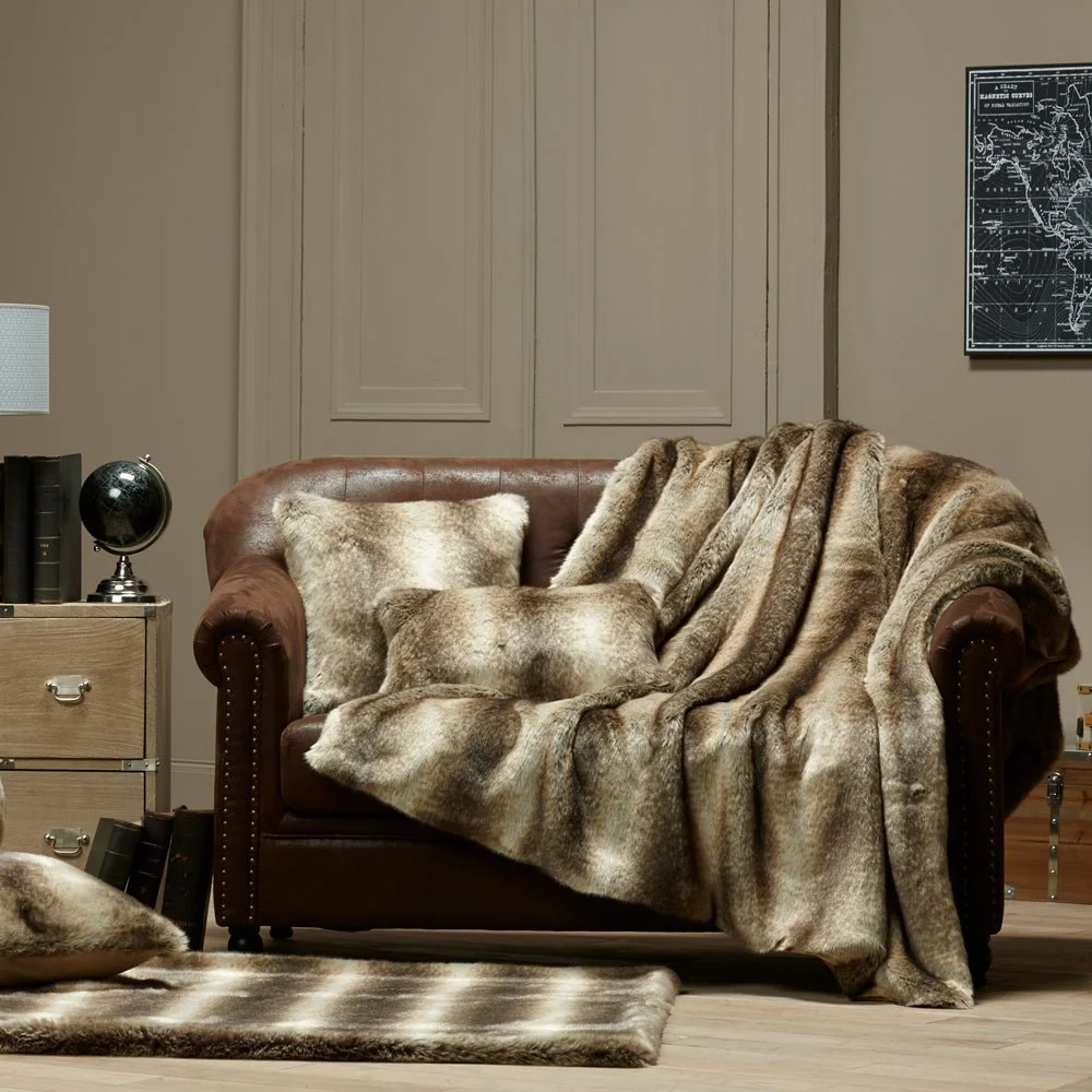 Evelyne Prélonge Faux Fur Throw, Monaco