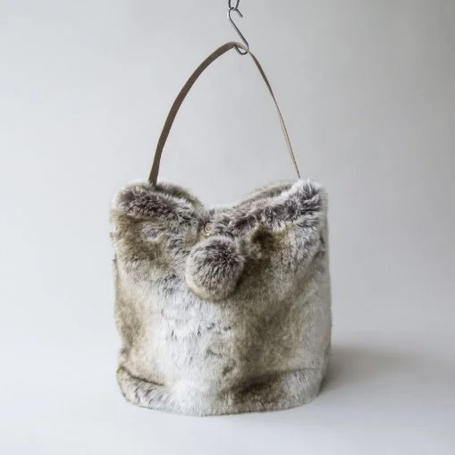 Evelyne Prélonge Large Faux Fur Shoulder Bag, Monaco