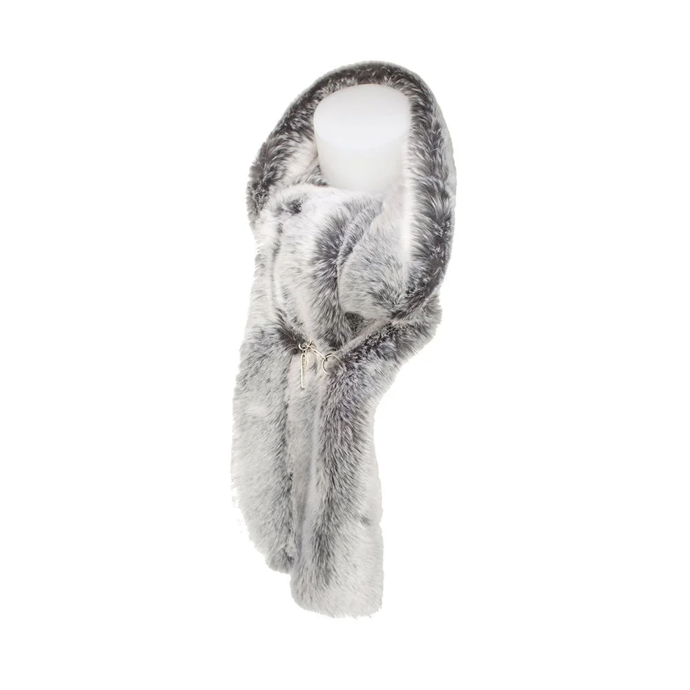 Evelyne Prélonge Faux Fur Long Removable Collar, Glacier